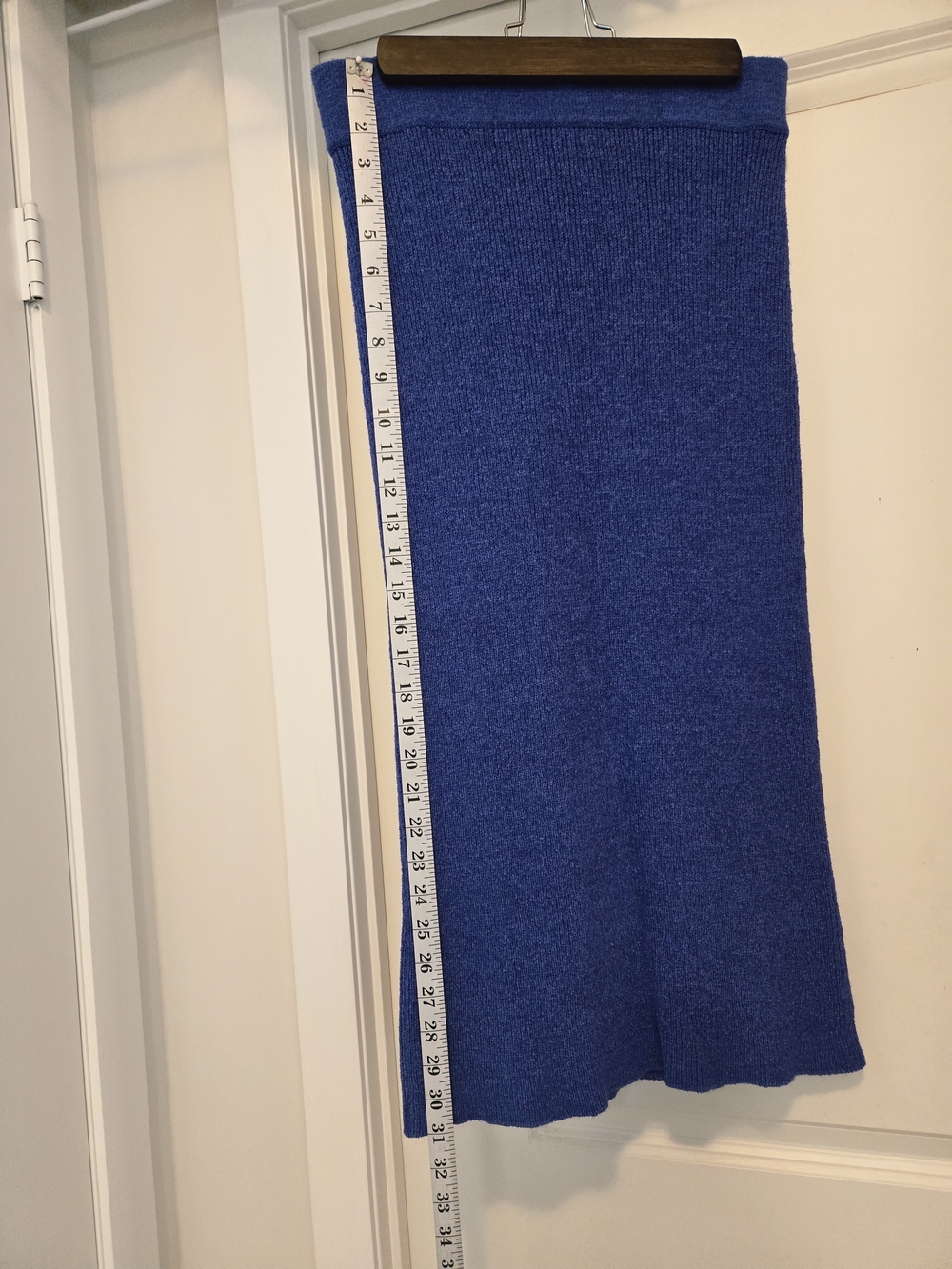 Calvin Klein Royal Blue Knit Midi Skirt